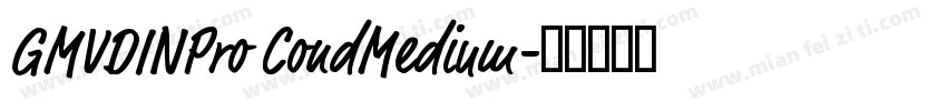 GMVDINPro CondMedium字体转换